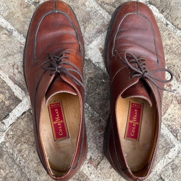 Cole Haan Studio Oxford Dress Shoes Brown Pebbled Leather Split Toe Men\'s 11M main image 10